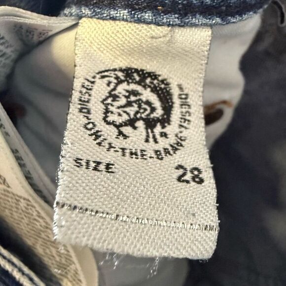 Diesel Industries Krayver Mens 28x30 Denim Jeans Blue Slim Carrot Distressed - Picture 9 of 11